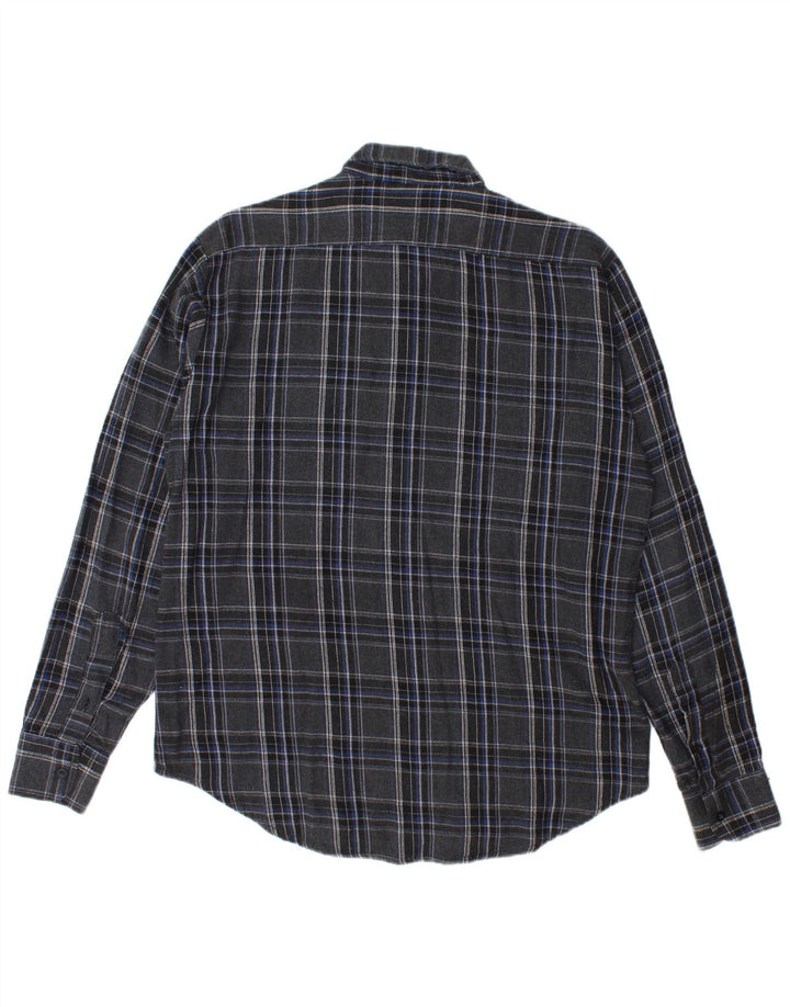 Męska koszula flanelowa Vans, duża, szara, bawełniana krata