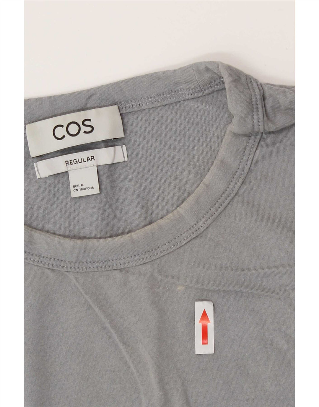 Cos Męski t-shirt o regularnym kroju, średni szary