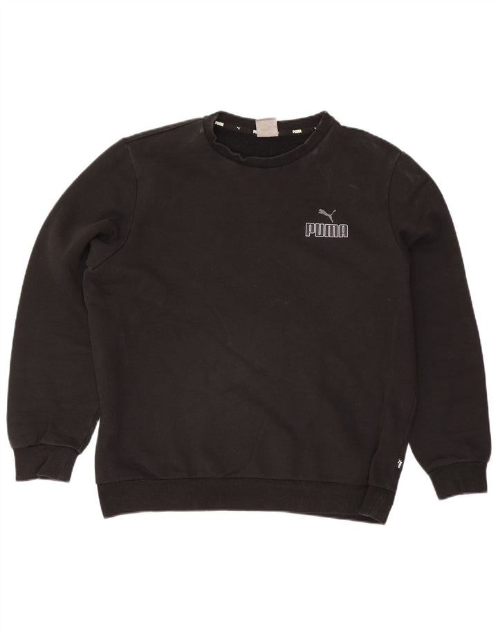 Męska bluza Puma Sweter, duża, czarna, bawełniana