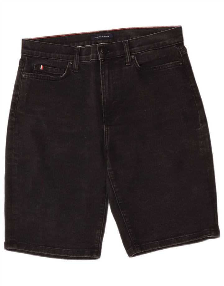 Damskie spodenki jeansowe Tommy Hilfiger Bermudy W29 Średnia czarna bawełna