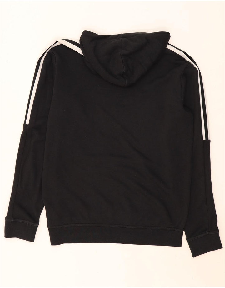 Męska bluza z kapturem Adidas, średnia czarna bawełna