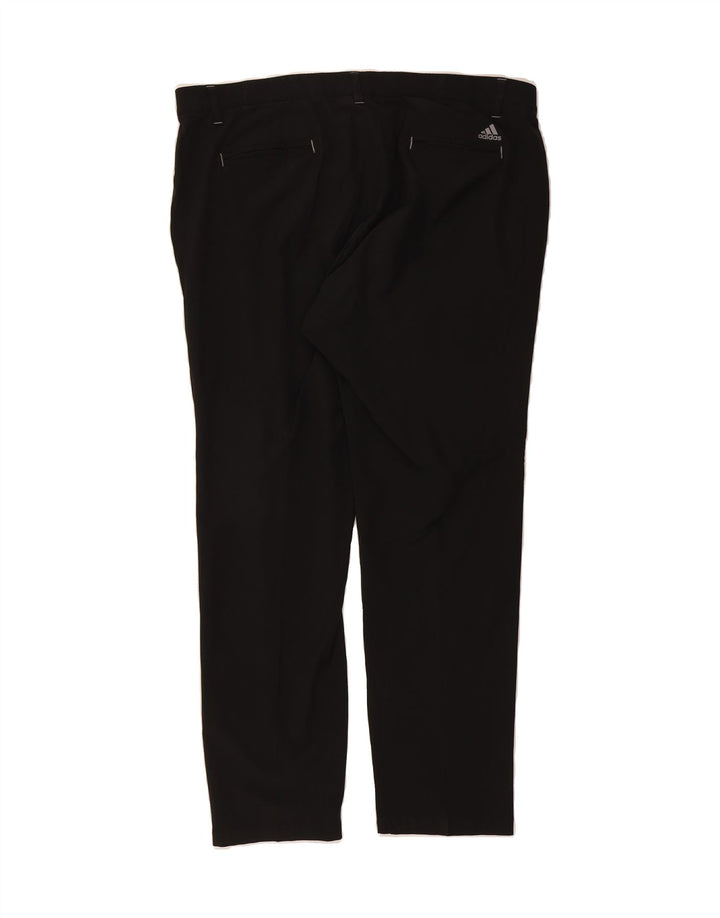 ADIDAS Mens Slim Chino Trousers W40 L32 Black Polyester Vintage Adidas and Second-Hand Adidas from Messina Hembry 