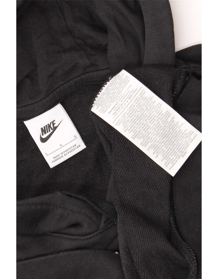 Męski sweter z kapturem Nike, duży, czarny, bawełniany