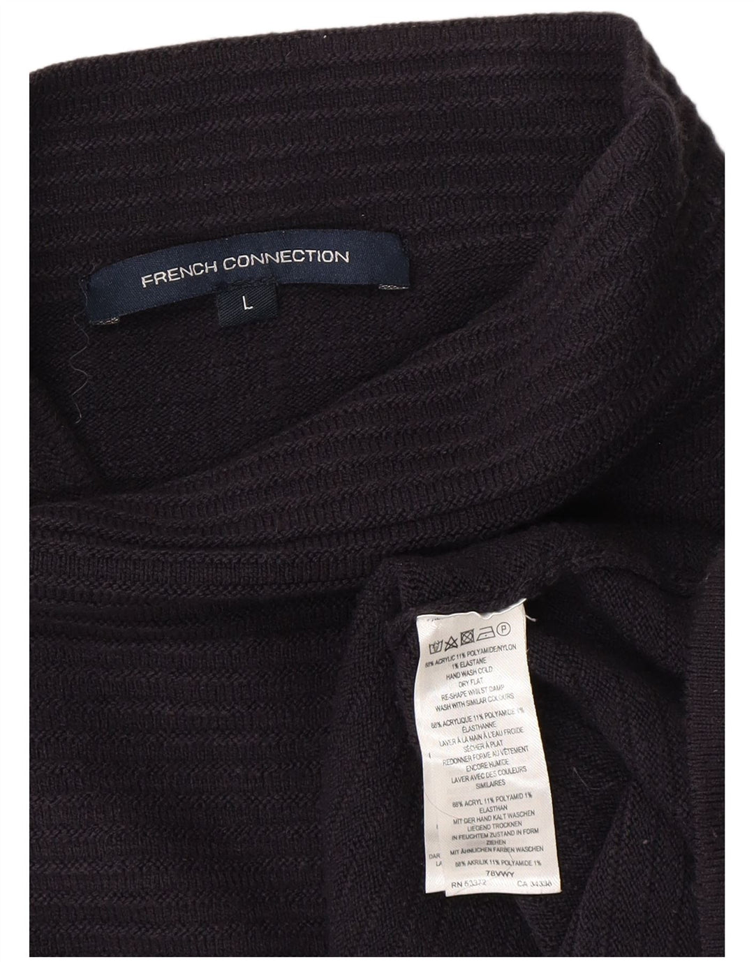 Sweter damski FRENCH CONNECTION UK 16, duży, czarny