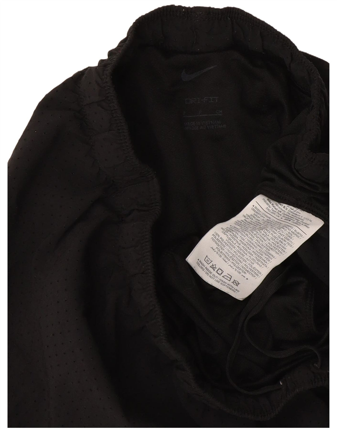 Damskie spodenki sportowe Nike Dri Fit UK 8, małe, czarne, poliestrowe