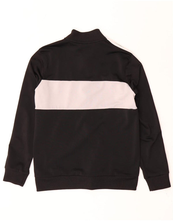 Chłopięca kurtka dresowa Adidas 11-12 lat Czarny poliester z blokami kolorów