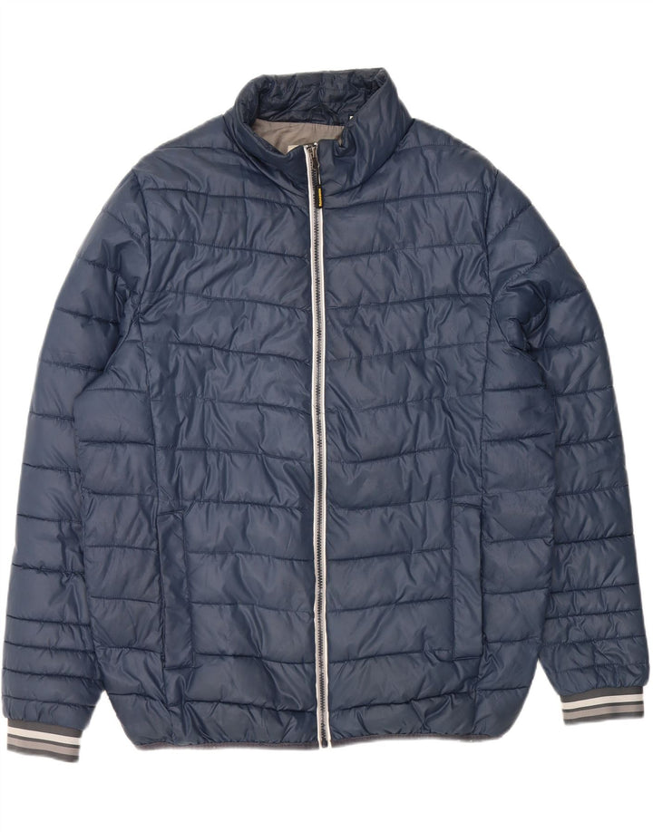 ROADSIGN AUSTRALIA Mens Padded Jacket UK 44 2XL Navy Blue Polyester Vintage Roadsign Australia and Second-Hand Roadsign Australia from Messina Hembry 