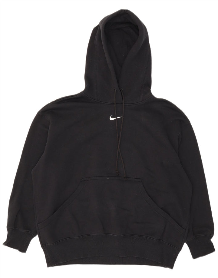 Męski sweter oversize z kapturem Nike, mały, czarny, bawełniany