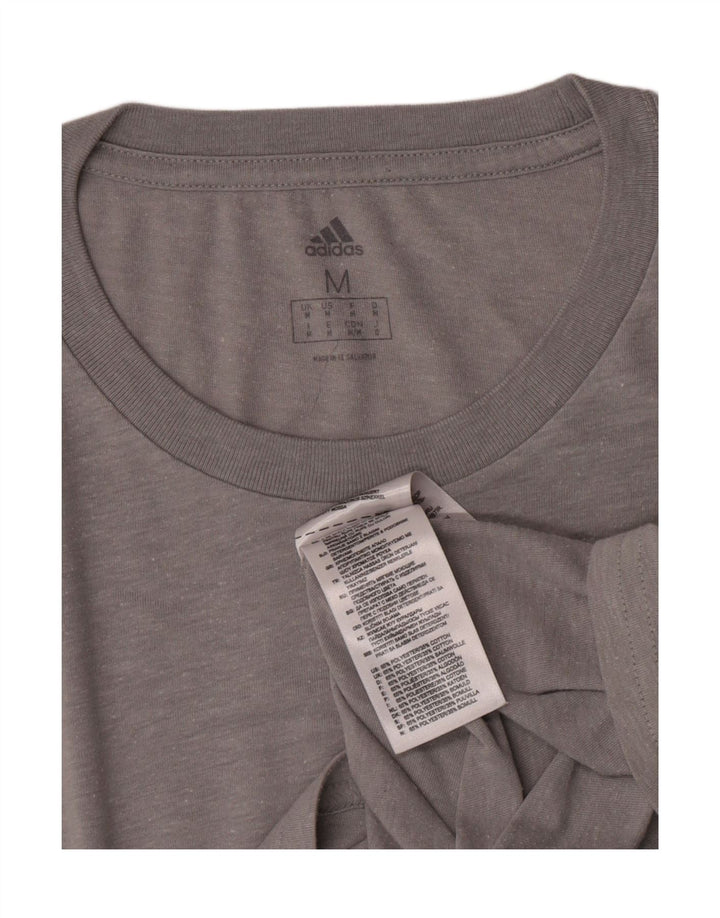 Adidas Męska koszulka Top Medium Szary Poliester