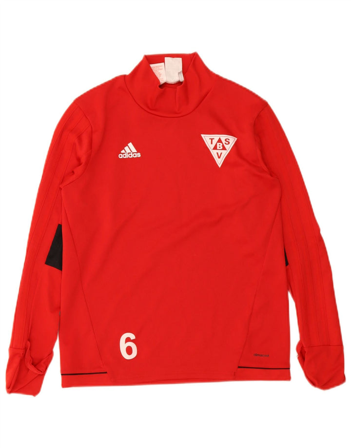 Chłopięca koszulka adidas Climacool Graphic z długim rękawem 11-12 lat w kolorze czerwonym