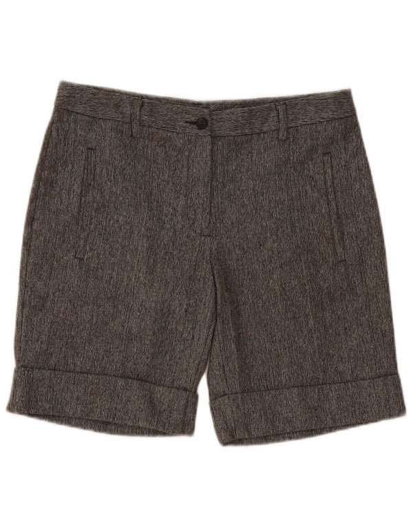 Damskie spodenki na co dzień z wysokim stanem Benetton IT 42 Medium W32 Szare prążki