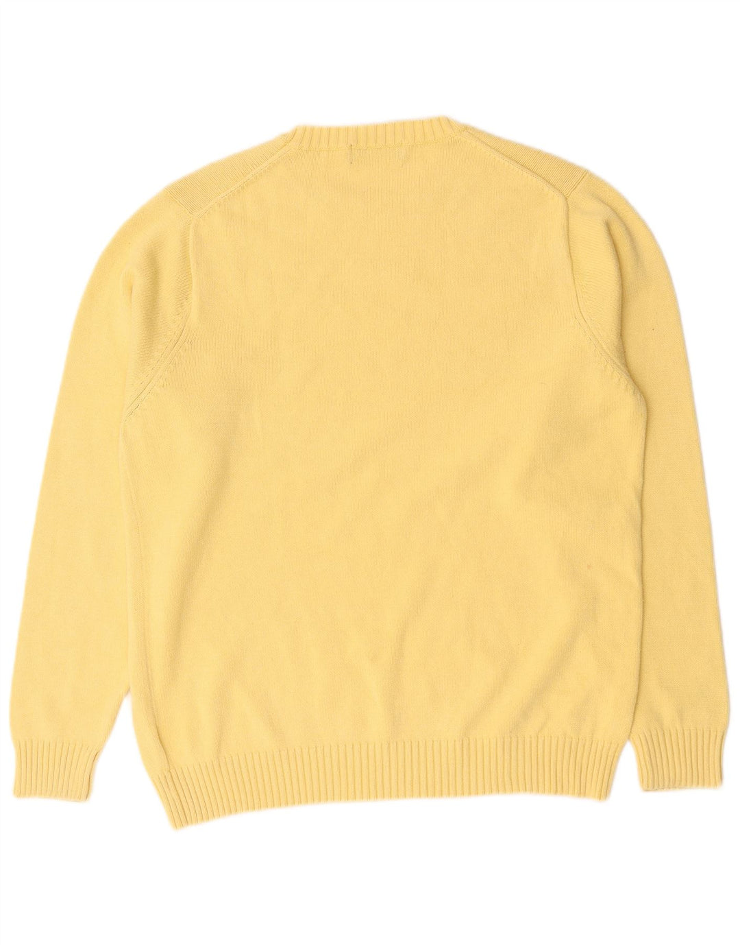 Męski sweter Marks & Spencer Blue Harbor z okrągłym dekoltem, średniożółty
