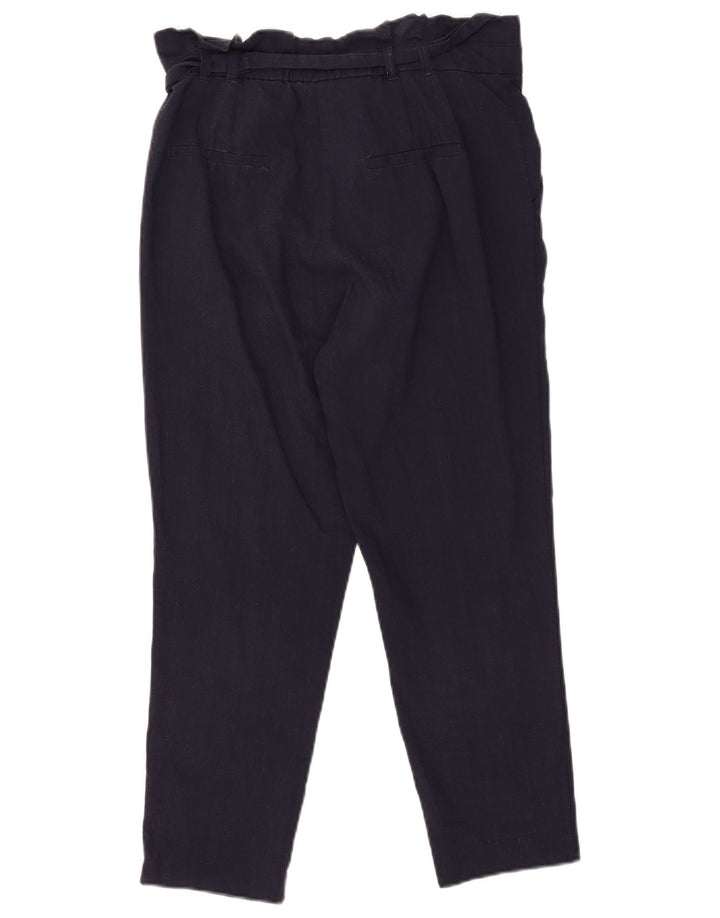 Spodnie damskie Zara Pegged Chino Small W26 L25 Granatowe