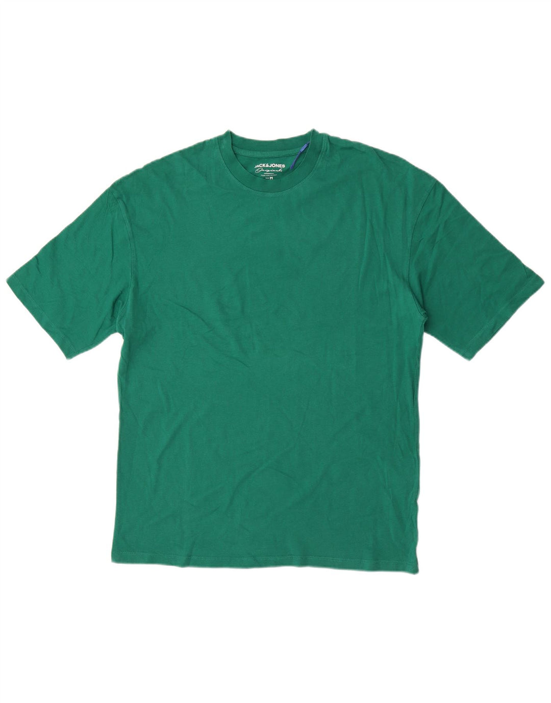 T-shirt męski Jack & Jones o regularnym kroju, średniej wielkości, zielony, bawełniany