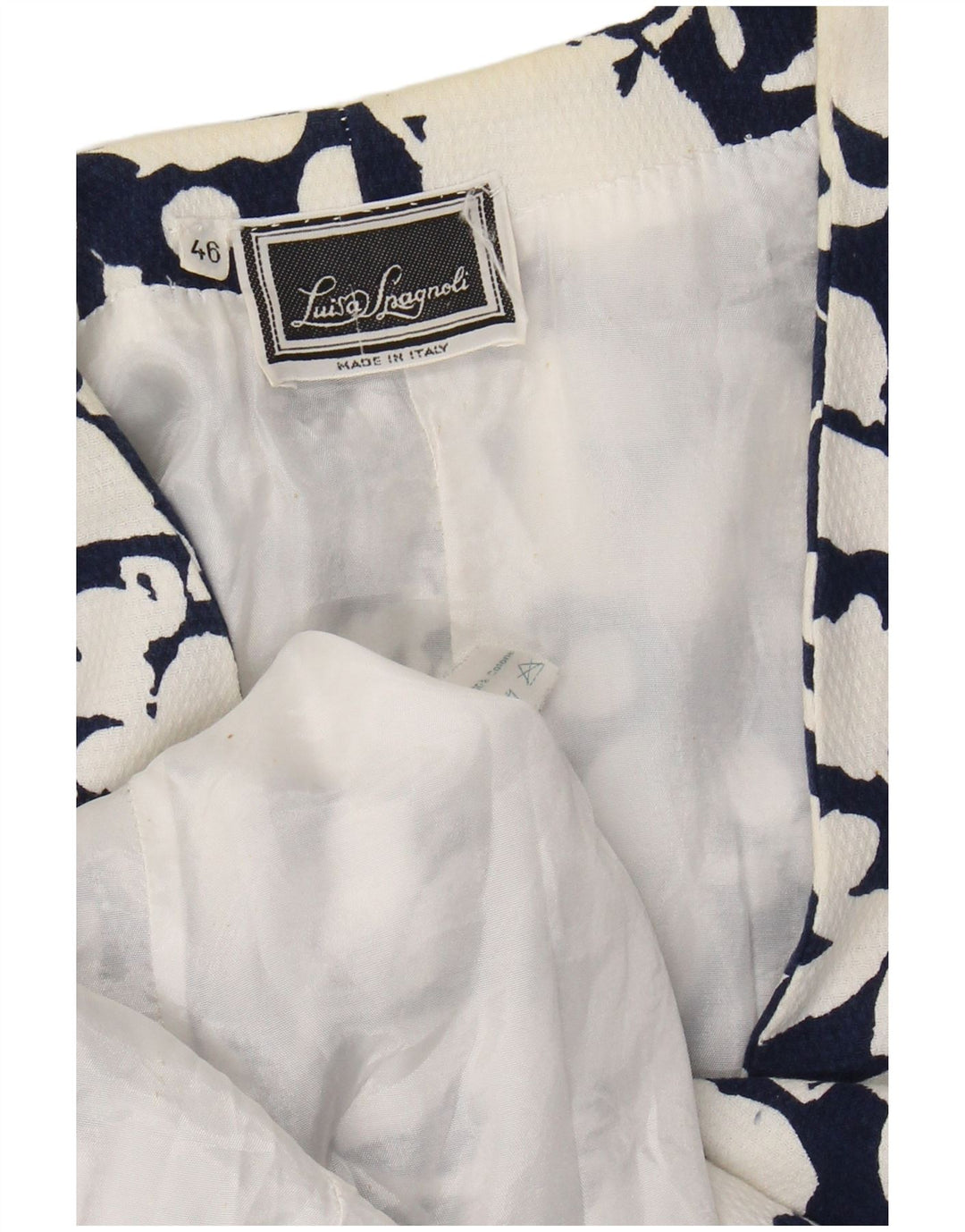 LUISA SPAGNOLI Damska marynarka z rękawem 3/4 IT 46, duża, granatowa