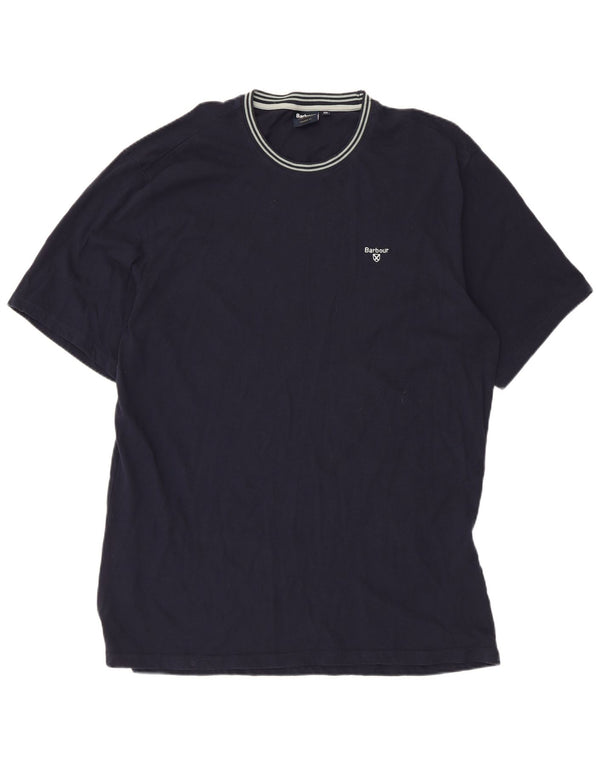 T-shirt męski Barbour Top 2XL, granatowy, bawełniany