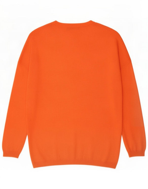 Marks & Spencer Damski sweter z dekoltem w łódkę, UK 16, duży pomarańczowy