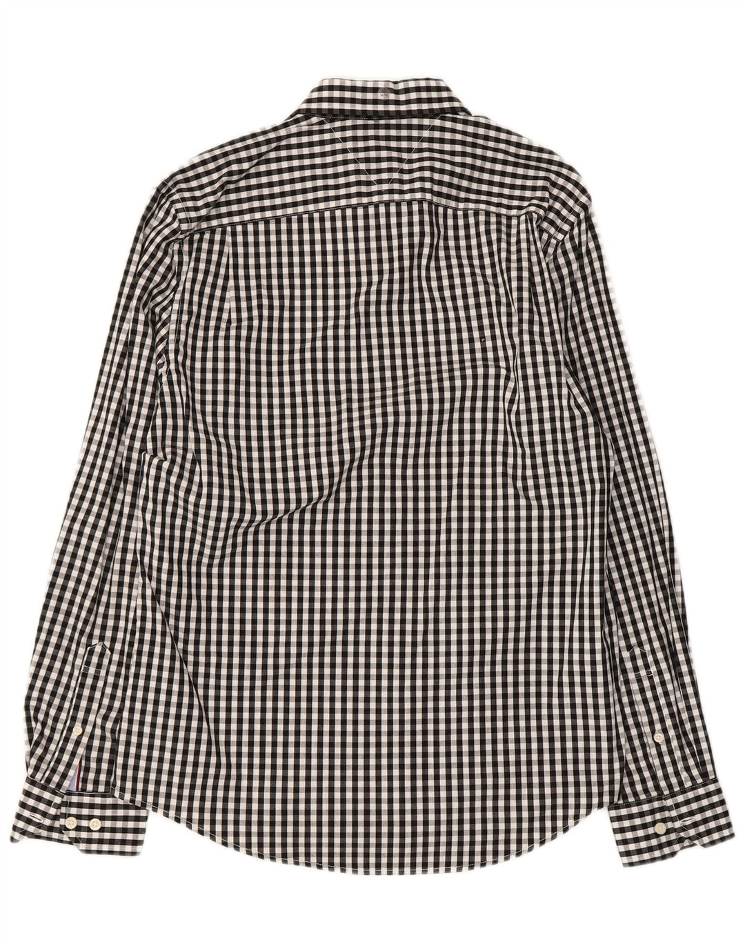 Koszula męska TOMMY HILFIGER, średnia czarna bawełniana kratka