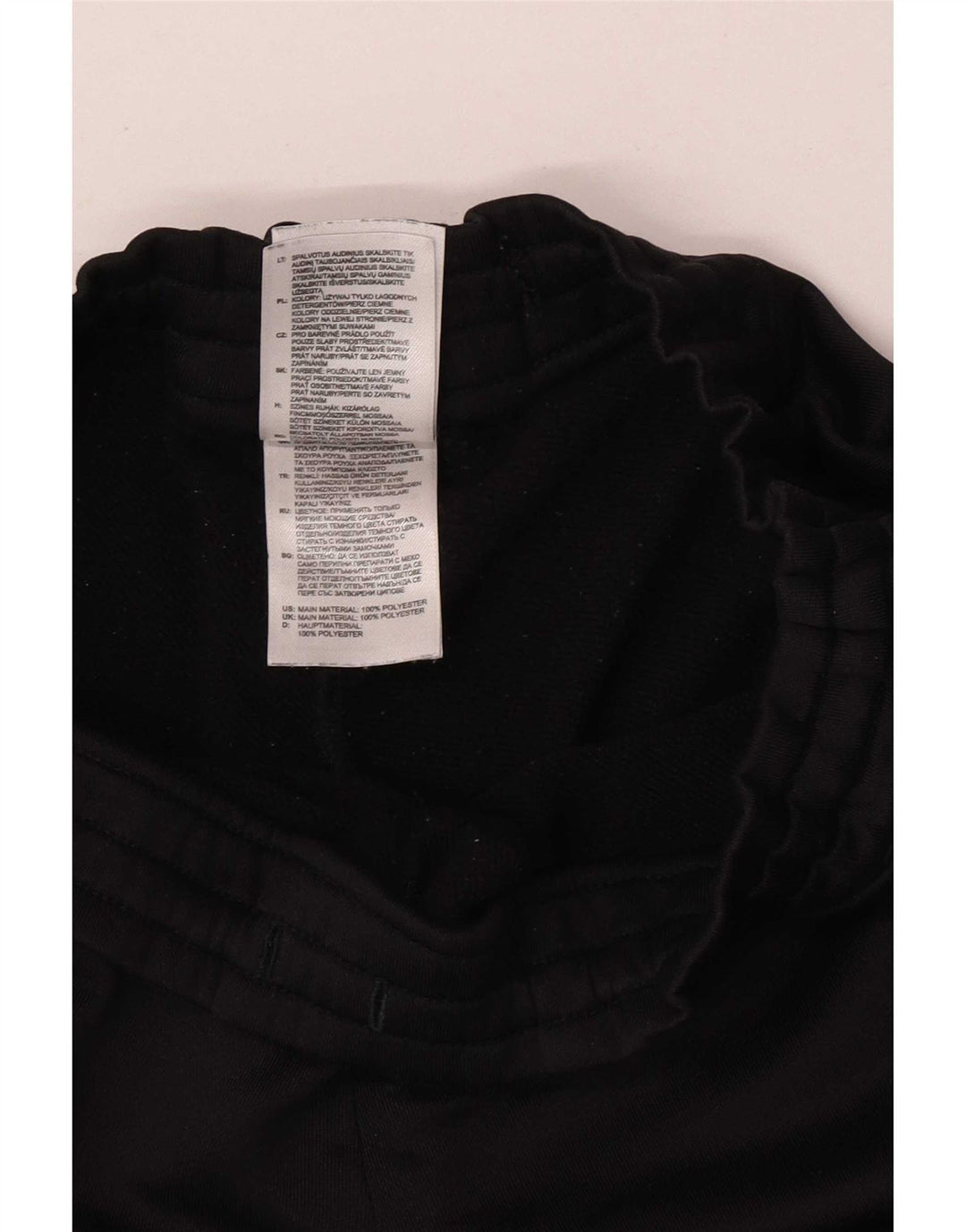 Damskie spodnie dresowe Adidas UK 10, małe, czarne, poliestrowe
