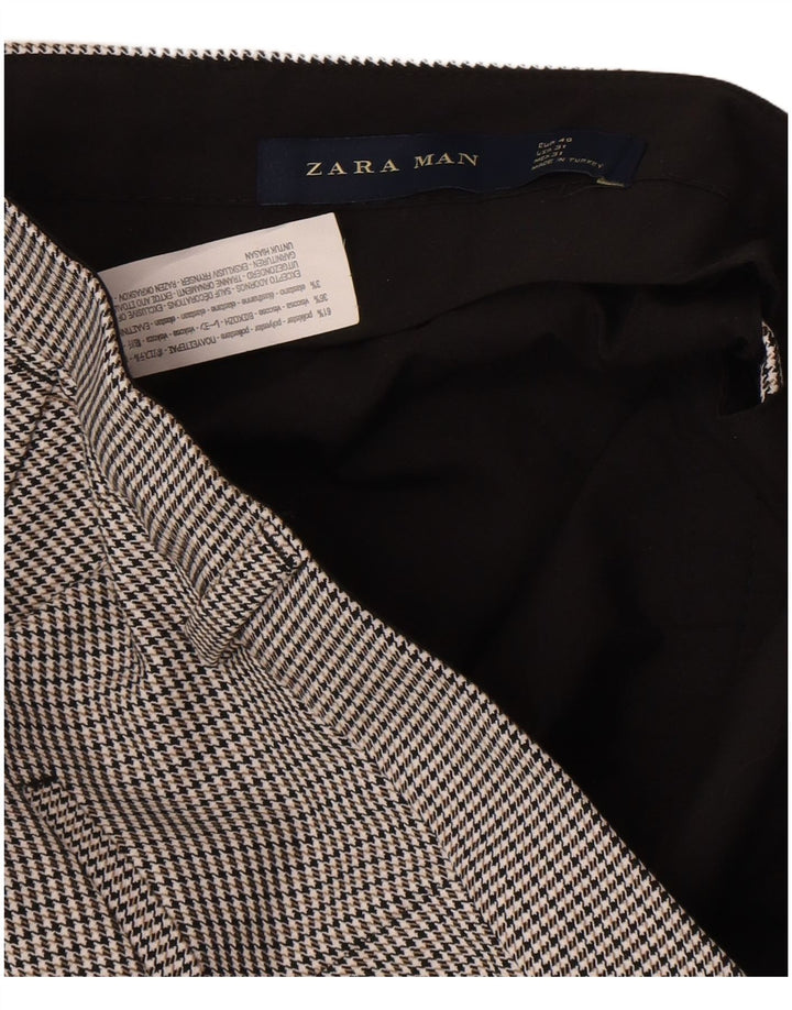 Męskie spodnie chino Zara EU 40 Medium W31 L25 Szara pepitka