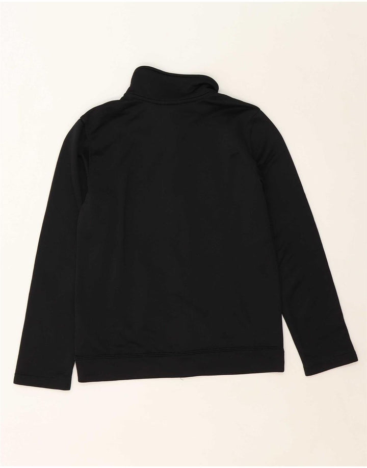 NIKE Boys Tracksuit Top Jacket 12-13 Years Large Black Polyester