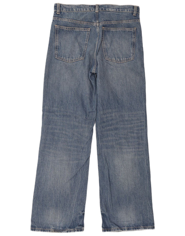 Damskie jeansy z szeroką nogawką Zara EU 38 Small W28 L31 Niebieskie kropki