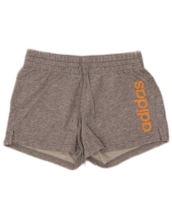 Damskie spodenki sportowe ADIDAS Graphic UK 4/6 XS, szara bawełna