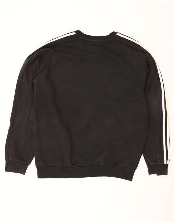 Bluza męska Adidas, średnia czarna, bawełniana