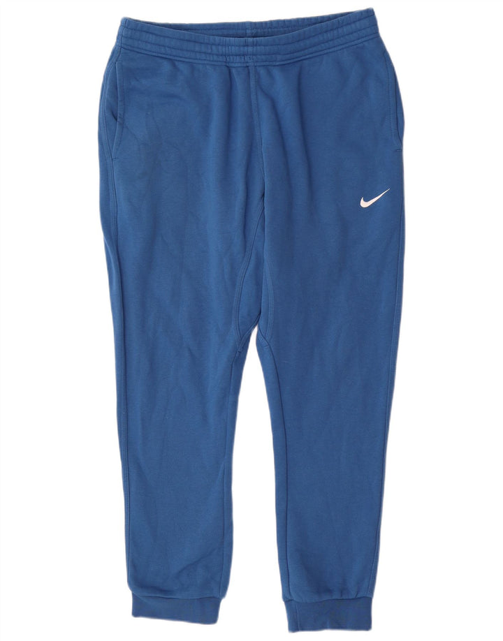 Męskie spodnie dresowe Nike, duże, niebieskie, bawełniane