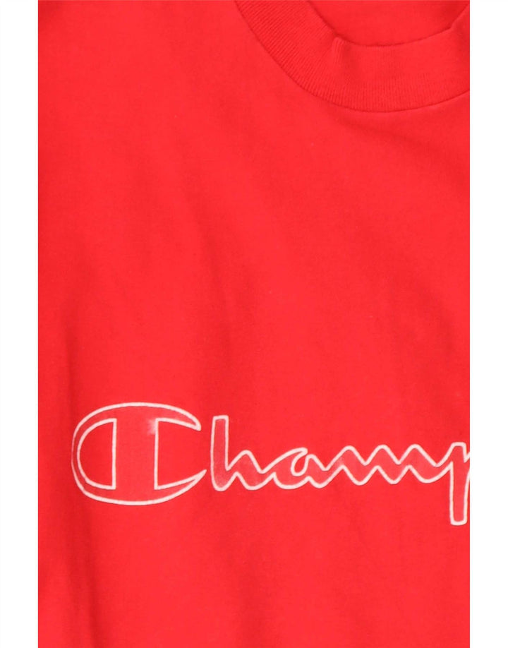 Męski T-shirt Champion z grafiką, średni czerwony