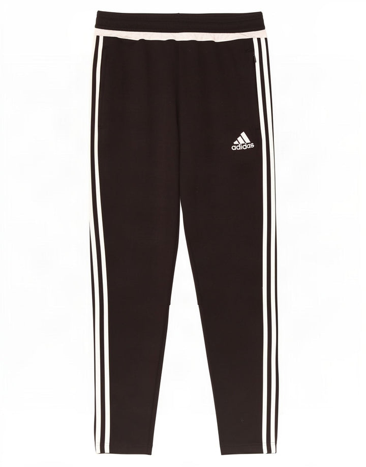 Męskie spodnie dresowe Adidas Climacool, średni czarny poliester