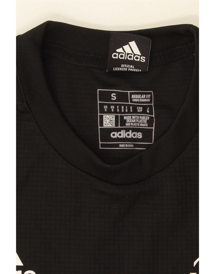 Adidas Męska koszulka All Blacks o regularnym kroju z grafiką, mała czarna