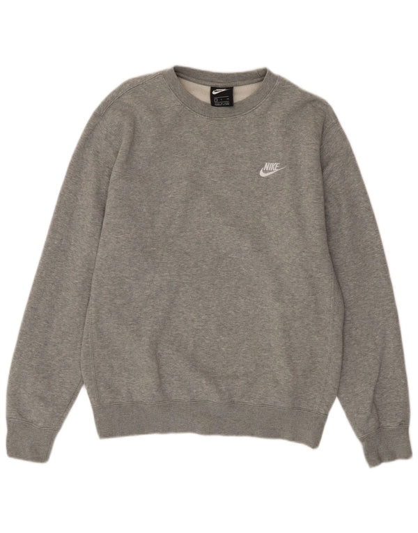 Męska bluza dresowa Nike, mała, szara, bawełniana