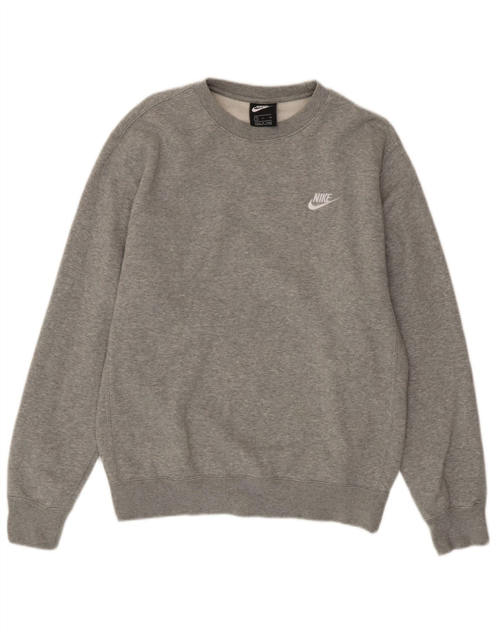 Męska bluza dresowa Nike, mała, szara, bawełniana