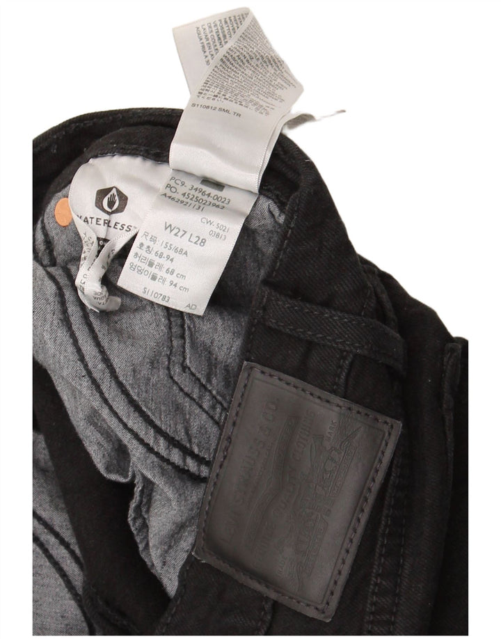 Damskie jeansy Levi's Wedgie Straight W27 L28 Czarna bawełna