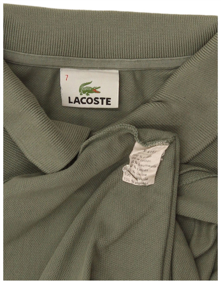 Męska koszulka polo Lacoste, rozmiar 7, 2XL, bawełna khaki