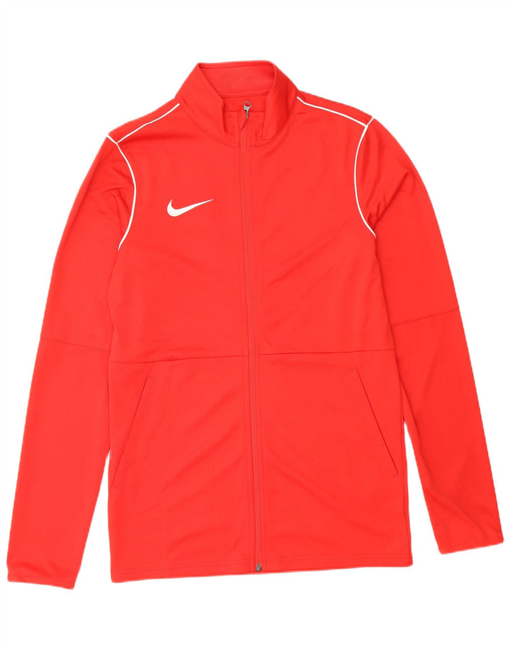 Męska kurtka dresowa Nike Dri Fit Graphic, mała, czerwona, poliestrowa