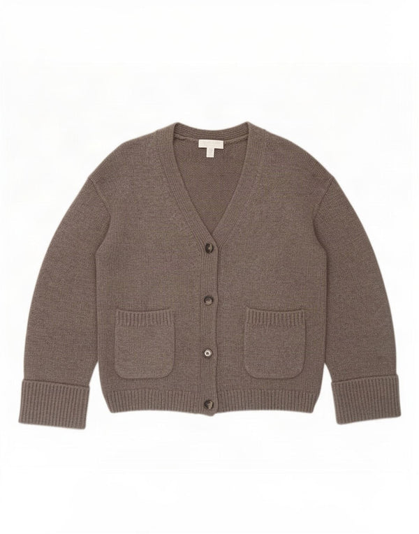 Damski sweter kardigan White Label UK 12 Średni szary Wełna Merino