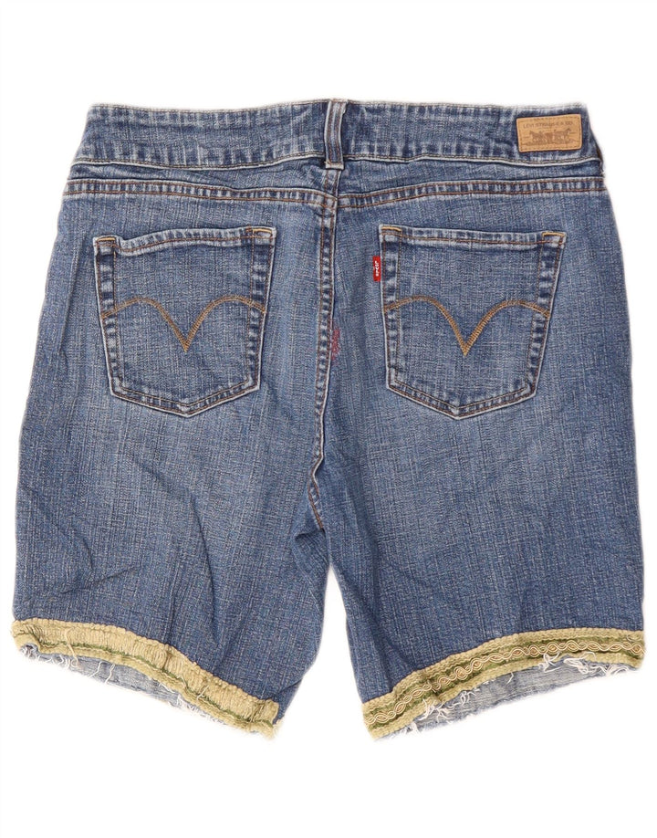 Damskie spodenki jeansowe Levi's 526 US 12, duże, W32, niebieska bawełna