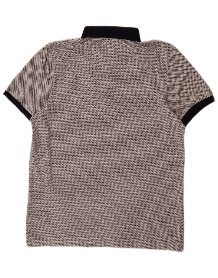 Męska koszulka polo Ted Baker, rozmiar 4, duża, szara, bawełniana w cętki
