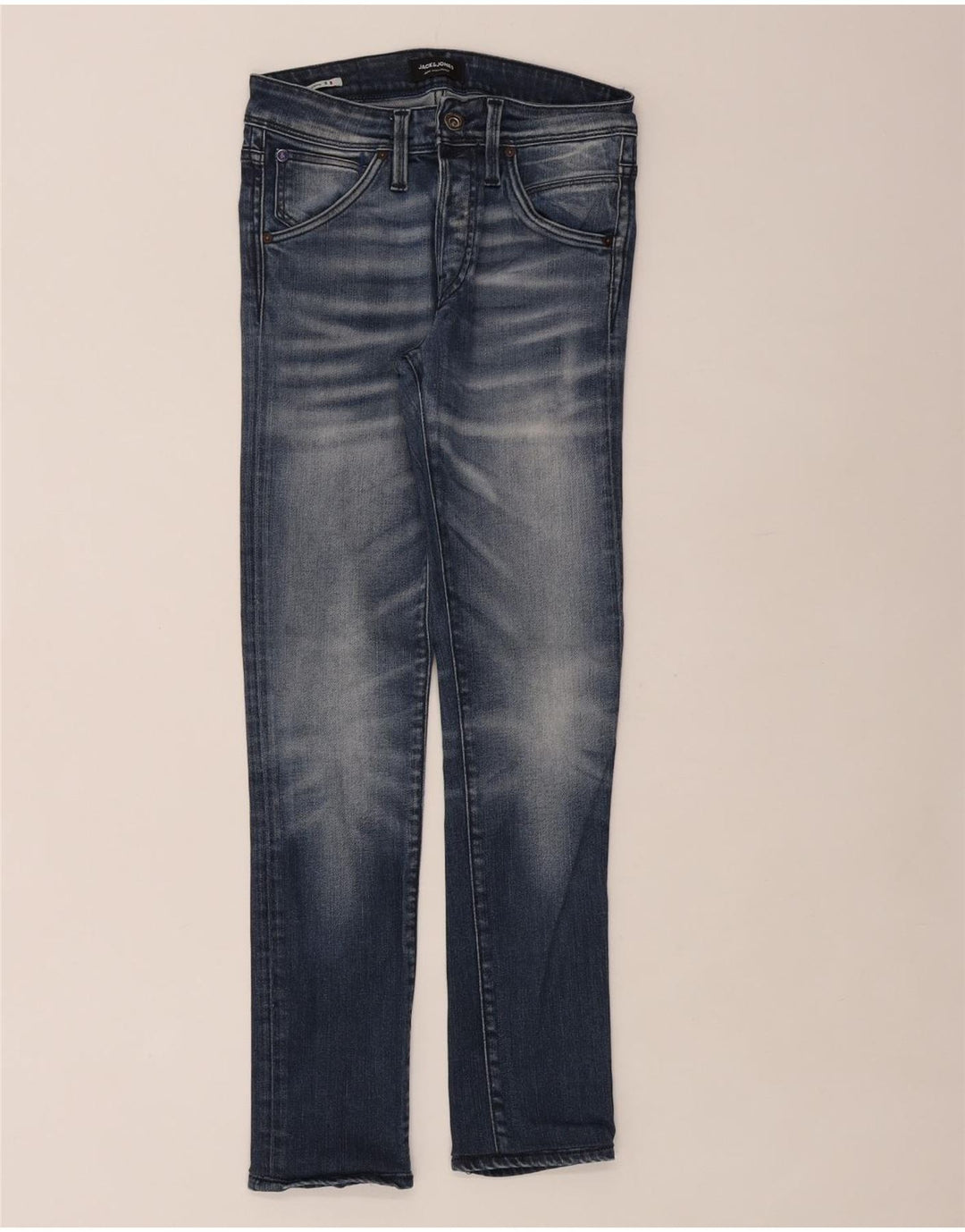 Męskie jeansy slim fit Jack & Jones W28 L30 Niebieskie bawełniane