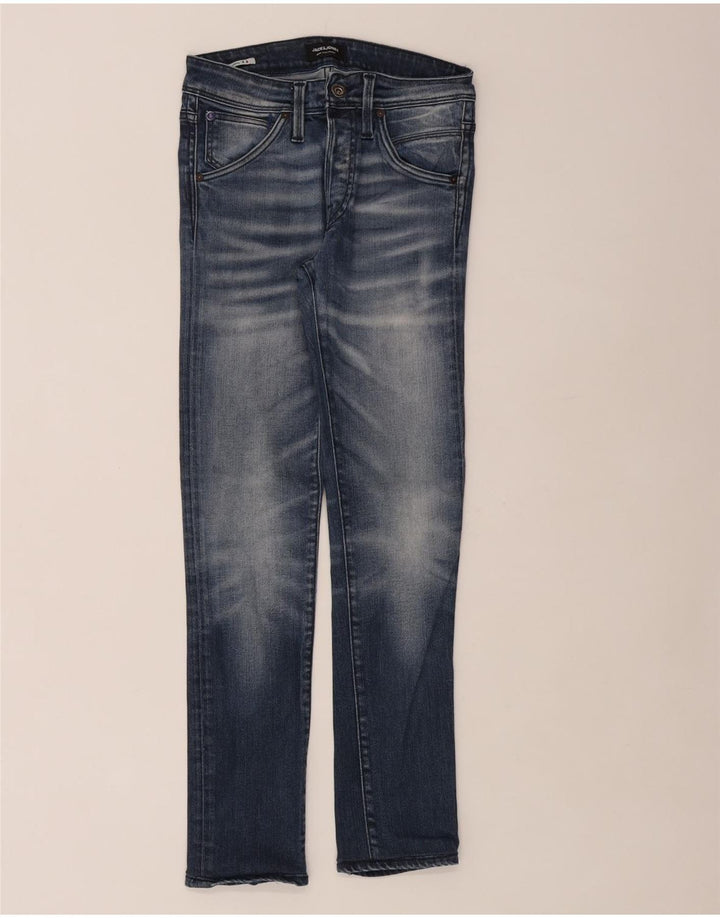 Męskie jeansy slim fit Jack & Jones W28 L30 Niebieskie bawełniane