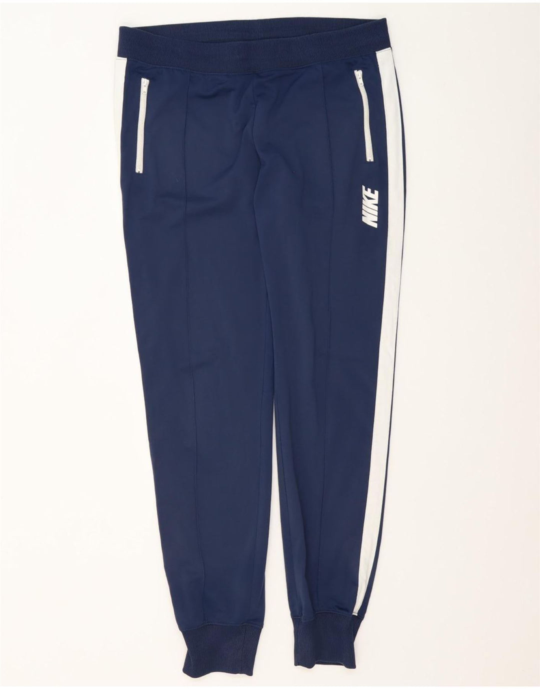Męskie spodnie dresowe Nike Joggers, duży, granatowy, kolorowy poliester