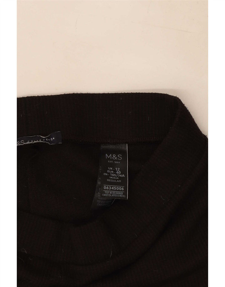 Damskie legginsy Marks & Spencer UK 12, średni brązowy poliester