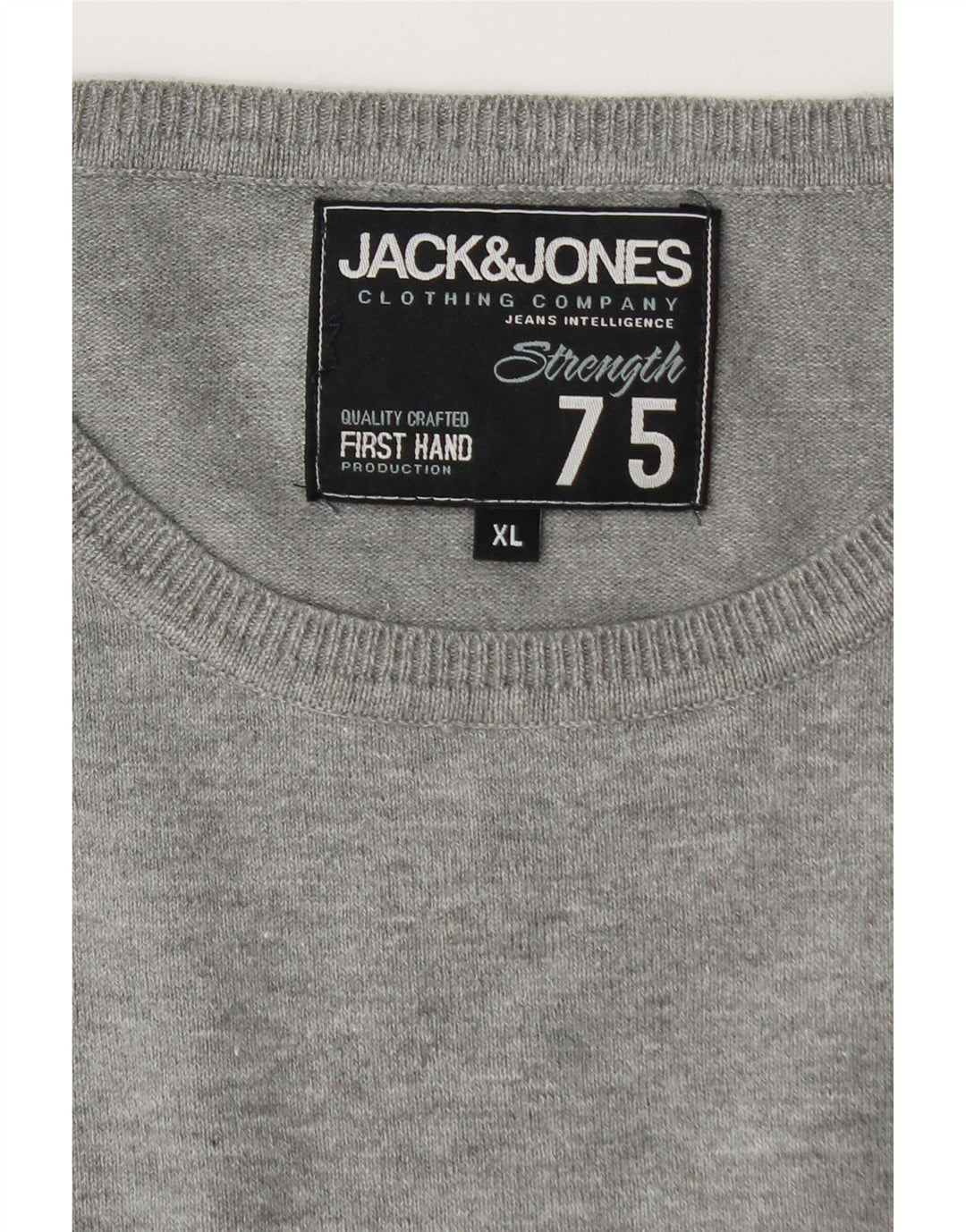 Męski sweter Jack & Jones z okrągłym dekoltem XL, szary, nakrapiany