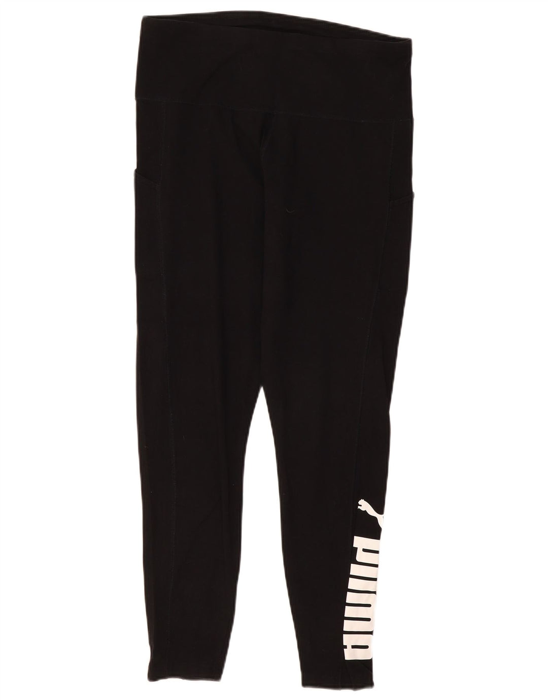 Damskie legginsy z grafiką PUMA UK 14, duże, czarne, bawełniane