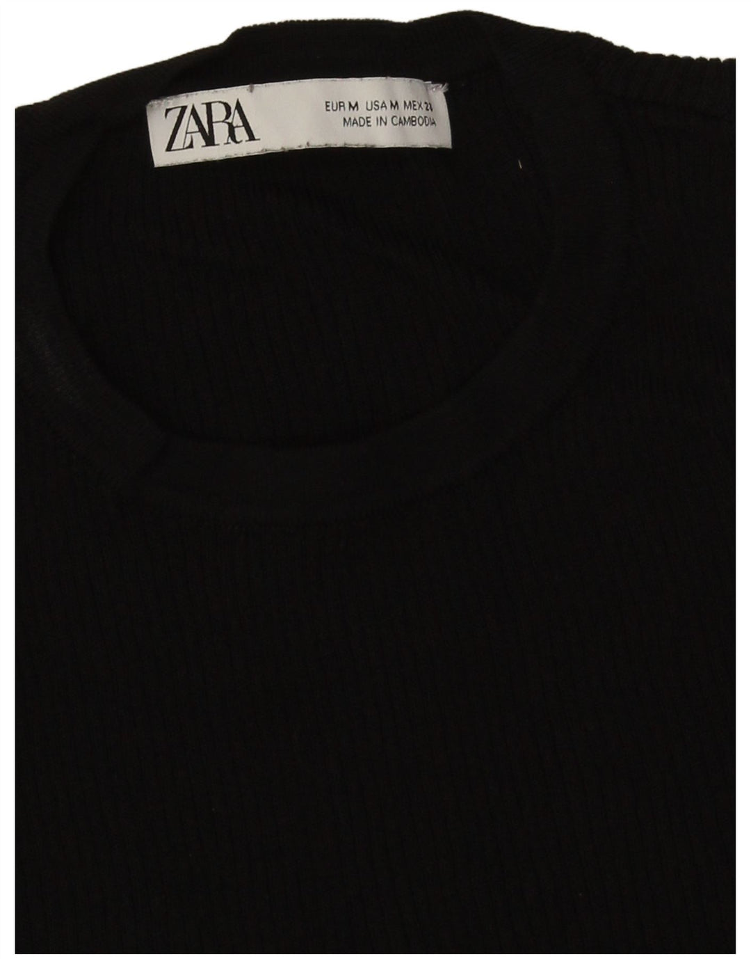 Damski top na jedno ramię Zara UK 12, średni czarny