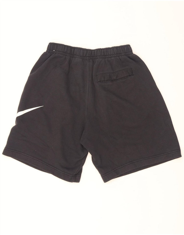 Męskie spodenki sportowe Nike z grafiką, małe, czarne, bawełniane