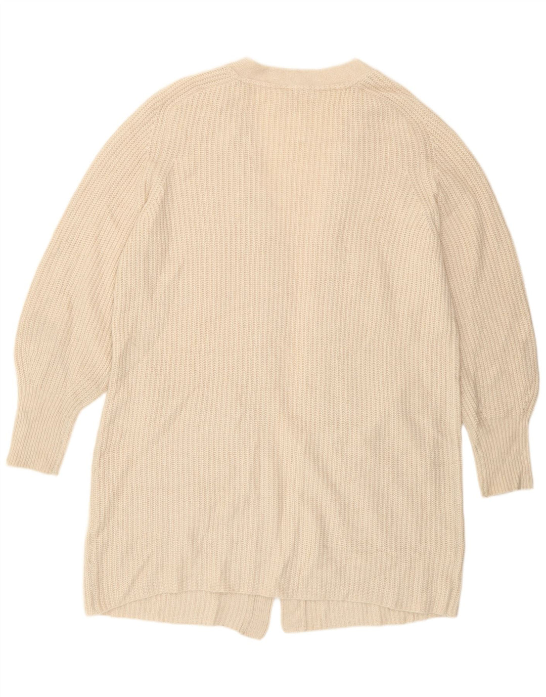 Damski sweter oversize Fat Face z długim rękawem UK 16, duży w kolorze złamanej bieli