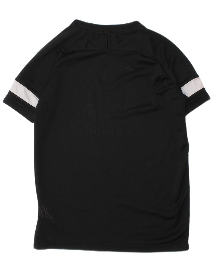 Chłopięcy T-shirt NIKE Dri Fit na 10-11 lat, średni czarny, blok kolorów